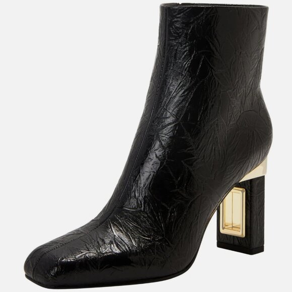 Katy Perry The Hollow Heel Bootie | Black & Gold Fashion Boots | NWT | Size (10) - Picture 2 of 13